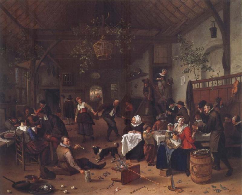 Jan Steen Merry Company in an inn oil painting image